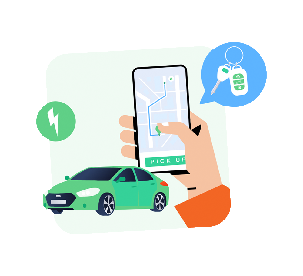 Xe đến đón bạn tận nơi